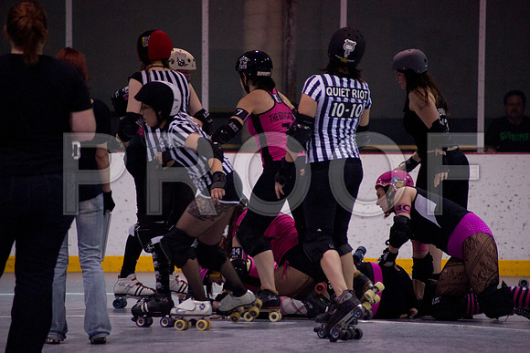 Slammers Vs Crimes Roller Derby