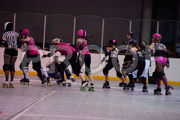 Slammers Vs Crimes Roller Derby