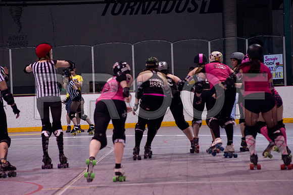 Slammers Vs Crimes Roller Derby
