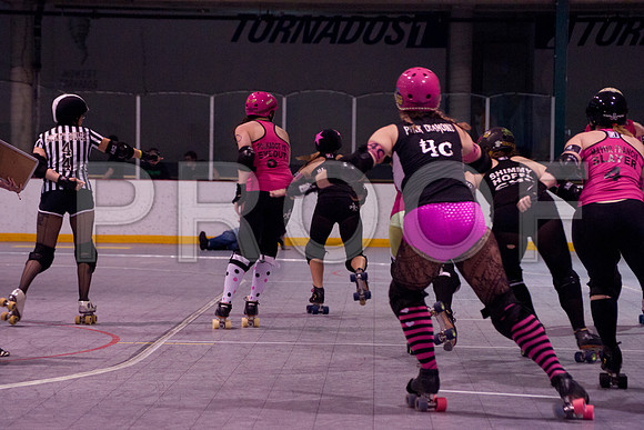 Slammers Vs Crimes Roller Derby