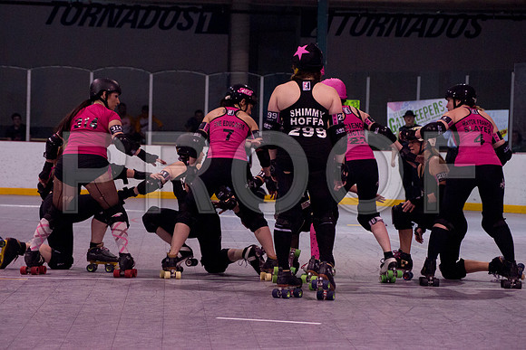 Slammers Vs Crimes Roller Derby