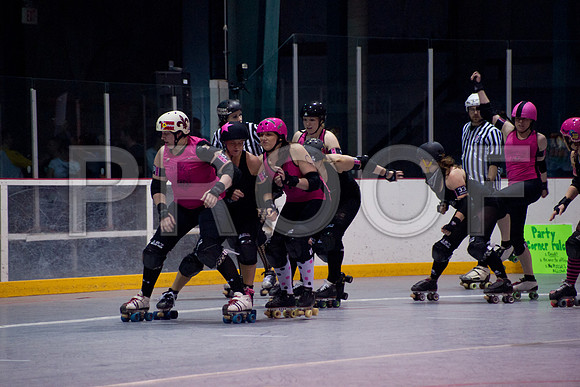 Slammers Vs Crimes Roller Derby
