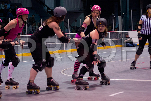 Slammers Vs Crimes Roller Derby