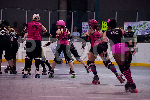 Slammers Vs Crimes Roller Derby