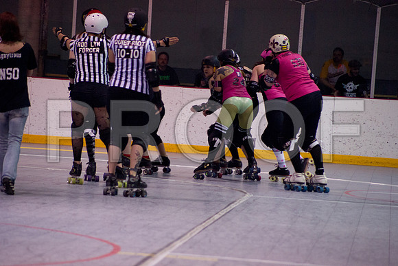 Slammers Vs Crimes Roller Derby
